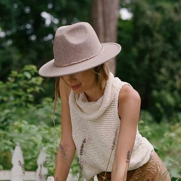 NWT Anthropologie Link Trimmed Fedora - Picture 4 of 7